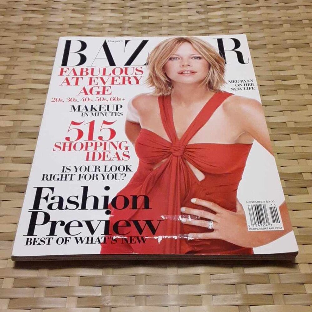 Harper's Bazaar November 2003 Meg Ryan